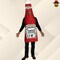 Classic Ketchup Bottle Adult Costume Funny Food Tunic Red Head-In Design Halloween Outfit